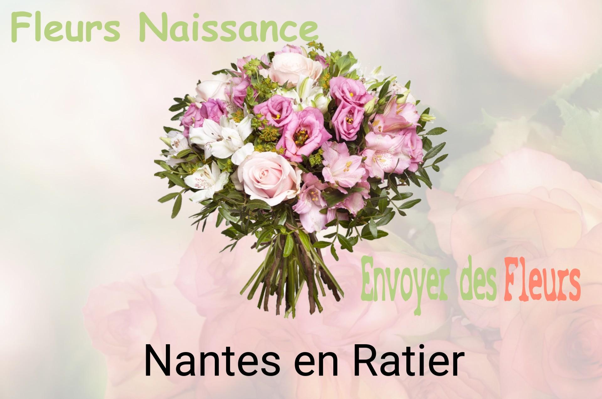 Bouquet de fleurs de naissance livré à Nantes-en-Ratier